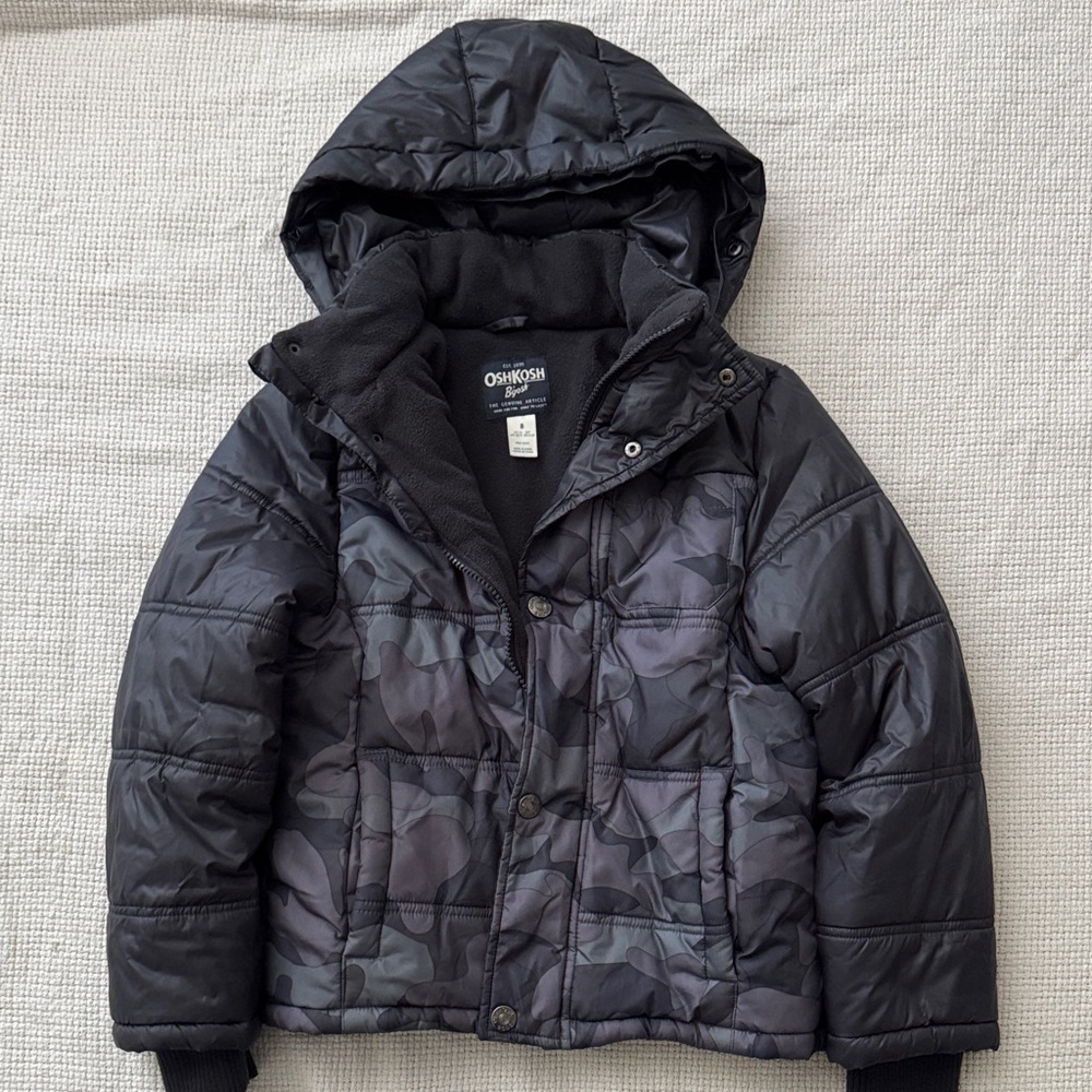 OshKosh B'gosh Kids Dark Camo Puffer Jacket